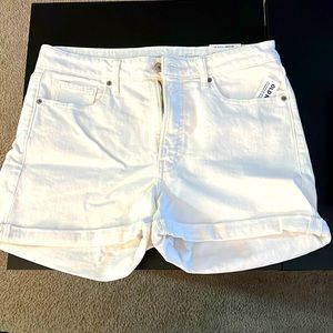 White shorts from Old Navy